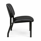 Nicer Interior Anti-Microbial Armless Bariatric Guest Chair-Sturdy reinforced metal frame with a weight capacity of up to 400lbs