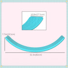 Qaba 32.3" Balance Board, Ended Preschool Learning Montessori Waldorf Toy - Blue-Reasonable radian design can prevent children from pressing their fingers 