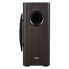 Edifier T5s 8" Long-Throw Woofer 70W RMS Powered Subwoofer with Built-in Amp and 35Hz Deep Bass – Brown-Versatile connectivity: Signal In and Signal Out ports ensure broad compatibility with desktop speakers, bookshelf systems, and home theater receivers