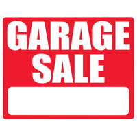 Cosco - Panneau Vente de garage avec kit de piquet en métal - 15 po x 19 po - Rouge et blanc-Ce panneau Vente de garage présente des couleurs rouge et blanc audacieuses pour attirer l’attention et générer du trafic vers votre vente