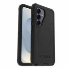 OtterBox Defender Pro Cell Phone Case with Magnets for Galaxy S26 - Black-Textured all over for peak grip