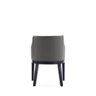 Manhattan Comfort - Lot de 2 fauteuils de salle à manger modernes Gansevoort 57 cm, revêtement en similicuir, gris galet-Assemblage à domicile requis Tout le matériel inclus