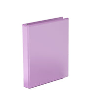 Davis Group - 1" 3-Ring Economy View Binder - Round Ring - Lavender-Durable 1" 3-Ring View Binder