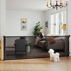 PawHut Retractable Dog Gate - Extends to 122" W-Simple one-handed operation allows for easy passage when your hands are full
