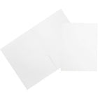 JAM Paper - Chemises de présentation à deux pochettes en papier cartonné colouré mat de qualité supérieure - blanc - 6/paquet-Couleur blanche