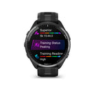 Garmin - Forerunner 965, lunette en titane DLC gris carbone avec boîtier noir et bracelet en silicone noir/gris poudre-Autonomie de la batterie : jusqu'à 23 jours d'autonomie en mode smartwatch, jusqu'à 31 heures en mode GPS
Parcourez n'importe quel itineraire en toute confiance à l'aide de cartes couleur integrees et d'un GPS multibande.
