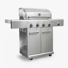 Kenmore - Barbecue au gaz à 4 brûleurs avec brûleur latéral de saisie - Tout en acier inoxydable-Boîte de combustion en acier inoxydable 430 de 27 po x 17 po.