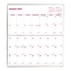 Brownline - 2026 Agenda mensuel de poche de 2 ans - 6 1/2 po x 3 1/2 po - Designs assortis - Anglais-Un mois sur chaque page double avec un bloc par jour