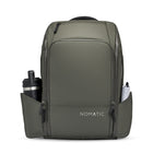 Nomatic Travel Pack - 20L - Olive-Horizontal luggage handle pass-through integrates with roller bags for travel