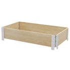 Outsunny - Kit de jardinière surélevée en bois avec fond ouvert - 45,3 po L x 23,6 po l x 7,9 po H - naturel-Bois de sapin verni, suffisamment stable pour une utilisation fiable en extérieur 