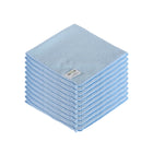 Globe Commercial Microfiber Cloth - 240GSM - 14" x 14" - Blue - 10 Pack-Reduce chemical usage and pick up more bacteria
