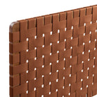 Modway Sparta Weave Wall Mount Vegan Leather Full Headboard with - Walnut Brown-French Wood Cleat