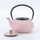 Minimal Enamelled Cast Iron Teapot - Dot Pink - 0.6 L-Distributes heat evenly, maintains temperature longer