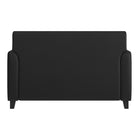 Flash Furniture – Causeuse en cuir Hercules Diplomat, noir-Accoudoirs évasés