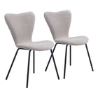 Zuo Thibideaux Dining Chair - Light Grey - Set of 2-Assembly required