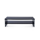 ShoppingAll - Support de moniteur en bois à 2 niveaux avec organisateur de rangement - Noir-Ergonomique et Robuste : Élevez votre moniteur ou votre ordinateur portable à une hauteur idéale, pour soulager votre cou et votre dos. Grâce à sa construction robuste, le SA-MS3 offre un support lourd, garantissant la stabilité de vos appareils.