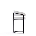 Manhattan Comfort Augusta 22.8" Modern Leatherette Upholstered Counter Stool - White-Made to Last. Commercial Grade Product