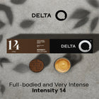 Delta Q Epiq Espresso Capsules - 10 Pack-Sensory Profile - Aroma 3/10 | Body 9/10 | Acidity 3/10 | Balance 5/10 | Intensity 14/15