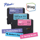 Brother Genuine BTAG3M02 Non-Laminated Tapes for P-touch Label Makers - Colour - 12 mm W x 4 m L - 3 Pack-Btag + P-touch = the ultimate creative team. Use Genuine 12 mm Btag non-laminated label tapes exclusively with Brother P-touch PT-N10, PT-N20, and PT-N25BT label makers.