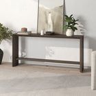 Hudson&Canal Osman 64"W Console Table - Alder Brown-Finished in wood-look alder brown