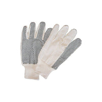 Zenith Safety Cotton Canvas Dotted Palm Gloves, Large, 60 Pack-PVC dots on palm and back of index finger extend wear life