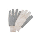 Zenith Safety - Gants en toile de coton avec paume à pois, grand, 60/paquet-Pois en PVC sur la paume et le dessus de l’index prolongeant la durée d’utilisation