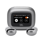 JBL Live Buds 3 True Wireless Noise Cancelling Bud-Type Earbuds - Silver-The JBL Live Buds 3's 10mm dynamic drivers are powered by JBL Signature Sound. Each driver is perfectly tuned to deliver deep bass, balanced mid-range, and refined high frequencies—all at any volume level. JBL Spatial Sound makes you feel like you're at a concert as the sound comes from virtually everywhere around you