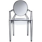 Modway Casper Dining Armchair - Smoke-Weight Capacity 331 lbs.