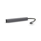 BlueDiamond Slim 4 in 1 USB-C Hub-Overall Dimensions: 4.5" L x 0.5" W x 0.5" H