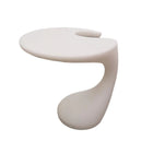Plata Import Tommy 21.5"W Round Side Table - White-Glamorous design adds elegance to any room