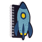 Pep Rally - Mini cahier de notes découpé - 3,15 l x 4,72 po H - Voyage cosmique - Bilingue-Formes amusantes égayant votre message