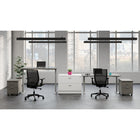 Offices to Go Lumi Synchro-Tilter Office Chair - Dark Grey-Contoured back frame that folds over so the frame does not dig into shoulders when leaning back
