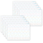 Ashley Productions Smart Poly PosterMat Pals Space Savers - 13" x 9-1/2" - Prewriting Tracing - Pack 10-It's a poster, it's a placemat, it's both! Great smaller size for easy use in the classroom, home, office, or on the go!