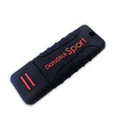 Centon DataStick Sport 128 GB USB 2.0 Flash Drive - Black-This USB 2.0 flash drive can fit up to 128GB