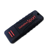 Centon DataStick Sport 128 GB USB 2.0 Flash Drive - Black-This USB 2.0 flash drive can fit up to 128GB