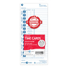 Pyramid Time Systems Bilingual Weekly Time Cards 35100-10F for all side loading Time Clocks, 100 Pack-Universal format
