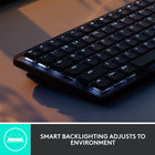 Logitech MX Mechanical Mini Minimalist Wireless Illuminated Keyboard - Linear-Faster workflow, more customization: Customize Fn keys, assign backlighting effects, enable Flow cross-computer, multi-device control, and more in the improved Logi Options+