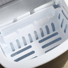 HOMCOM Countertop Portable Ice Maker Machine - Black-Handy drainage hole to prevent clogging. Top handle to carry easily