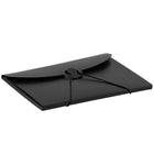 JAM Paper Plastic Portfolio with Hook Closure Medium - 6 1/2 x 9 1/2 x 1/4 - Black-Fashioned from high quality durable plastic and features a secure hook closure