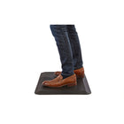 Safco Movable Anti-Fatigue Mat - 20"W x 30"D x 1"H - Black-There are molded glides on the bottom of the mat which allows the user to grip the mat with their feet (without having to bend over) and slide it out of the way when not in use