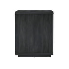 Manhattan Comfort Evelyn 32" Modern 1-Drawer Nightstand - Charcoal Grey-Perfect for Bedside Storage, Lamps or Display Items