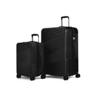 Reebok GO Collection 2-Piece Hardside Luggage Set - Black-Made of ABS and polycarbonate