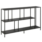 Hudson&Canal Winthrop 52"W Console Table - Blackened Bronze-A modern contemporary design for your entryway, living room, den, and more