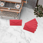 JAM Paper Enveloppes format livret Bright Hue en papier recyclé avec ferm. gom., 3 7/8 x 7 1/2 po, rouge festif, 100/pqt-Fermeture : gomme