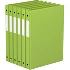 Davis Group Premium Economy Binder - Round Ring - 5/8" - Lime Green - 6 Pack-3 Ring Binder