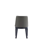 Manhattan Comfort - Lot de 2 chaises de salle à manger modernes Gansevoort 19 po en similicuir gris galet-Assemblage à domicile requis Tout le matériel inclus