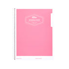 Hilroy - Cahier à Couverture en Poly à 1 Sujet avec Pochette - 10-1/2 po H x 8 po l, Assorti-Papier blanc 56 g/m2