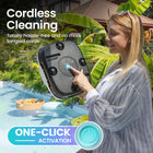 Aiper Scuba 800 Cordless Robotic Pool Cleaner - Automatic Pool Vacuum for Flat Above-Ground Pools - 860 sq ft-Powerful Dual-Motor Cleaning Performance