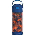Thermos FUNtainer Bottle with Straw - 410 mL - Digital Camo-Thermos vacuum insulation technology for max temperature retention