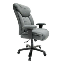 TygerClaw Big and Tall High Back Executive Chair-The upholstery features fabric with coil springs on the seat